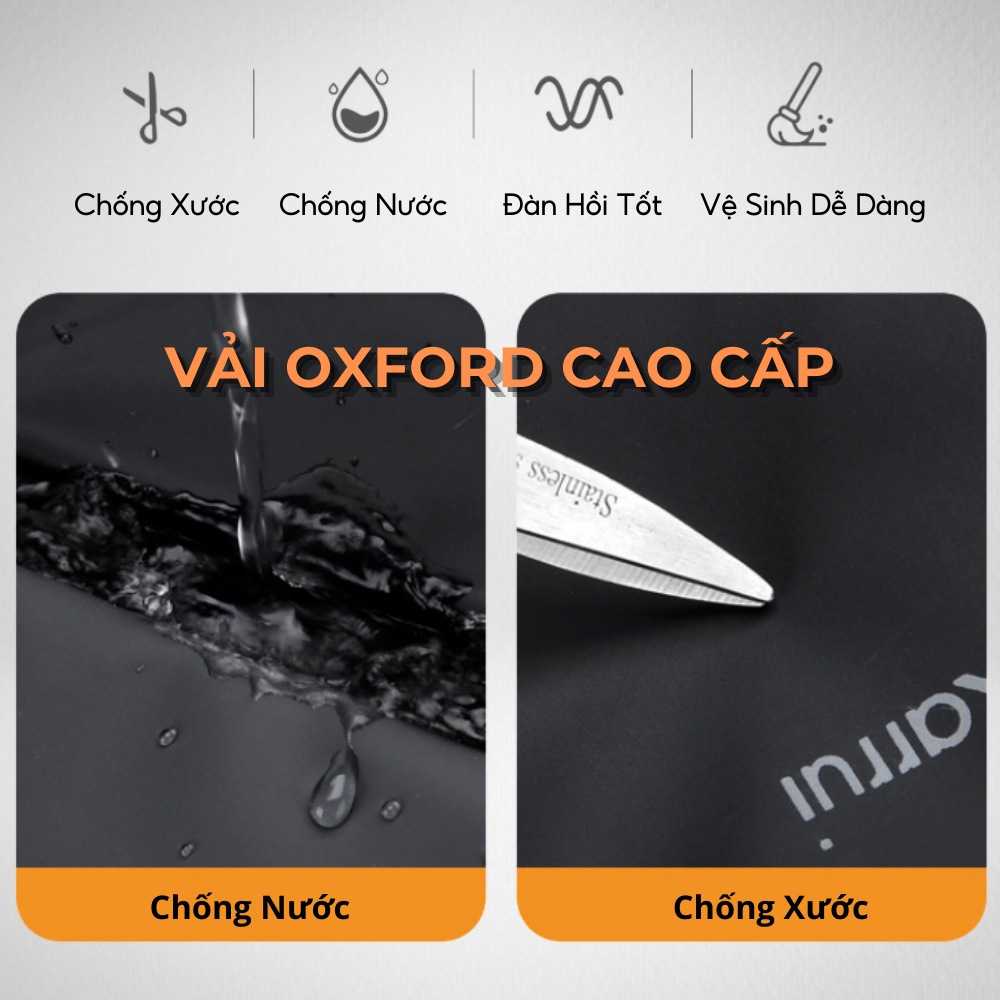 Túi xách du lịch Catei Karrui, túi trống chất liệu vải oxford cao cấp chống thấm nước, chống bụi - 𝑰𝑩𝑨𝑮