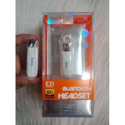🌟CHÍNH HÃNG🌟 Tai Nghe Không Dây Bluetooth Headset Hoco E31 Graceful V4.2 Kiểu Dáng Sang Trọng [BH 1 ĐỔI 1]