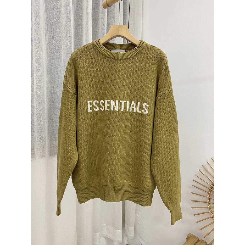 ⚡️[Hight Quality] - Áo len Fear of God Essentials x SSENSE Knit Sweater SS21, Áo len FOG ESSENTIALS