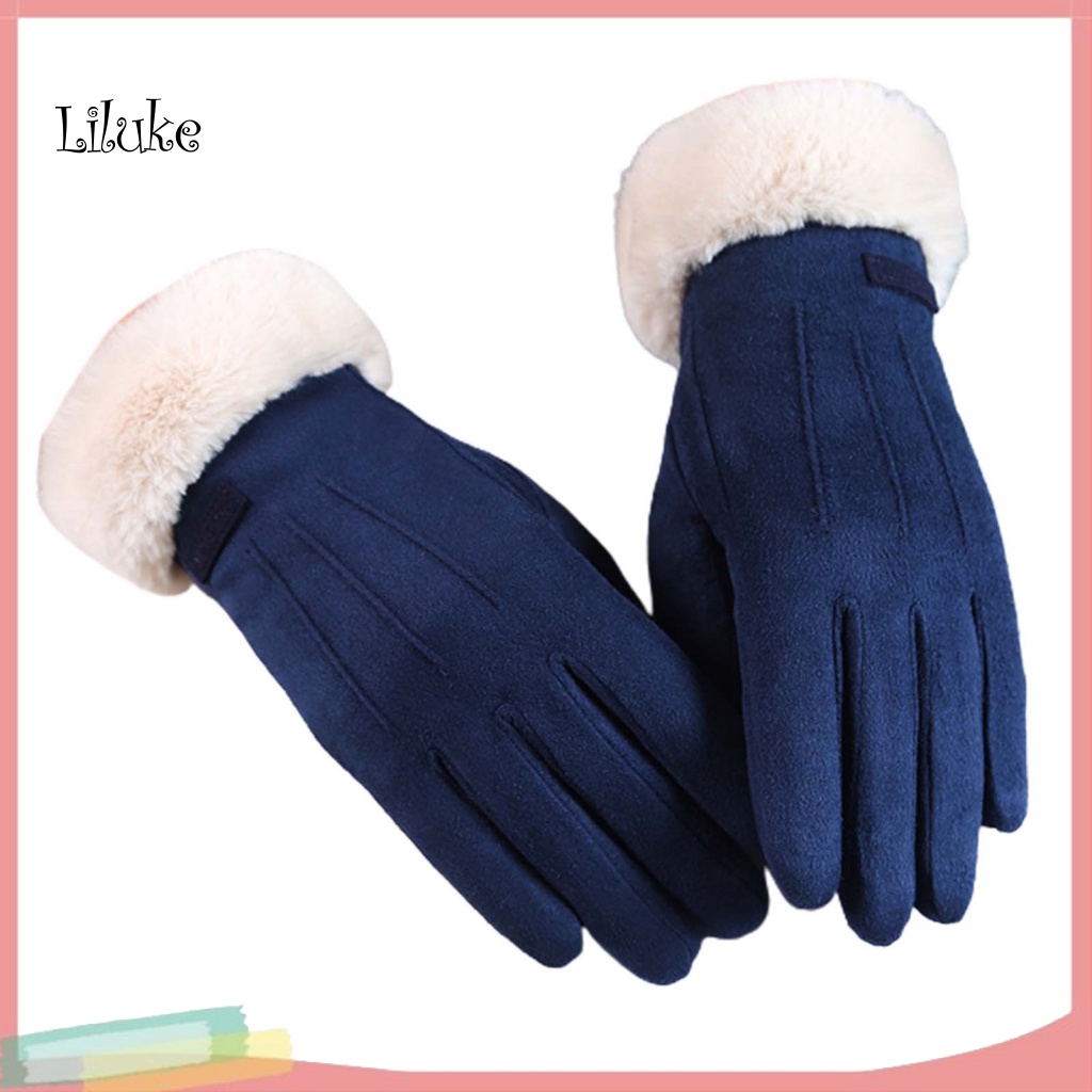 Găng Tay Lái Xe Chống Mài Mòn Màu Sắc Thời Trang Có Thể Dùng Màn Hình Cảm Ứng