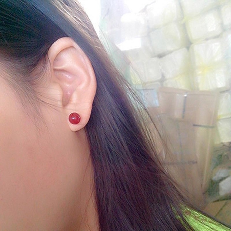 Bông Tai Bạc Nữ S925 Nhiều Màu B1557 - Bảo Ngọc Jewelry
