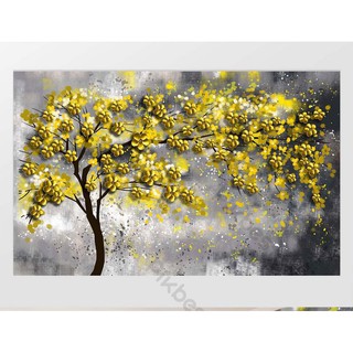 Tranh dán tường cây hoa mai ngày tết