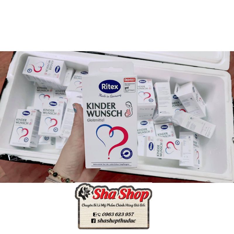 1 ống Gel Ritex Kinderwunsvh từ Đức chính hãng 100% ( 4ml)