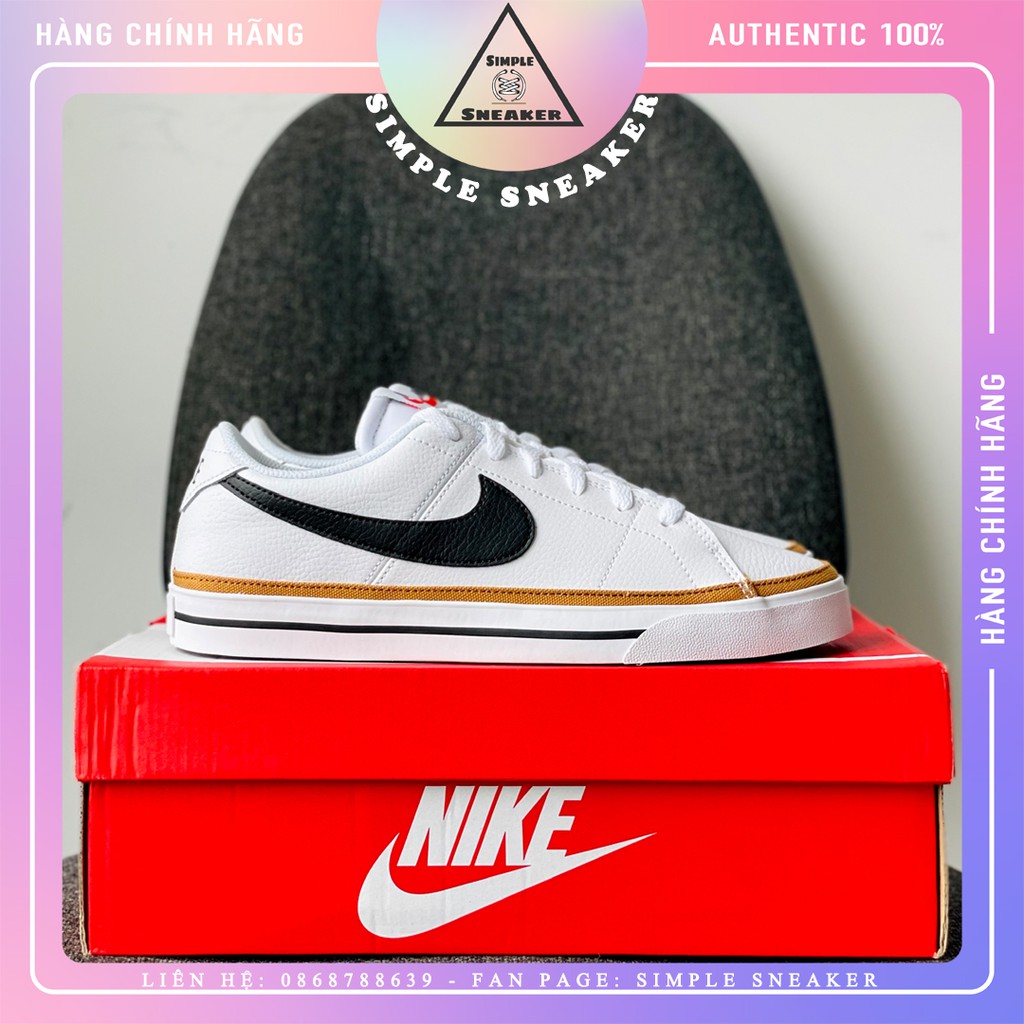 Giày Nike Court Legacy Black Desert Orchre🔴FREESHIP🔴 Hàng Chính Hãng - Giày Nike Auth Unisex Mới Nhất 2021
