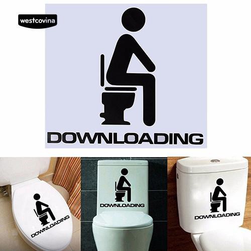 Miếng dán dấu hiệu bồn vệ sinh dễ chùi rửa