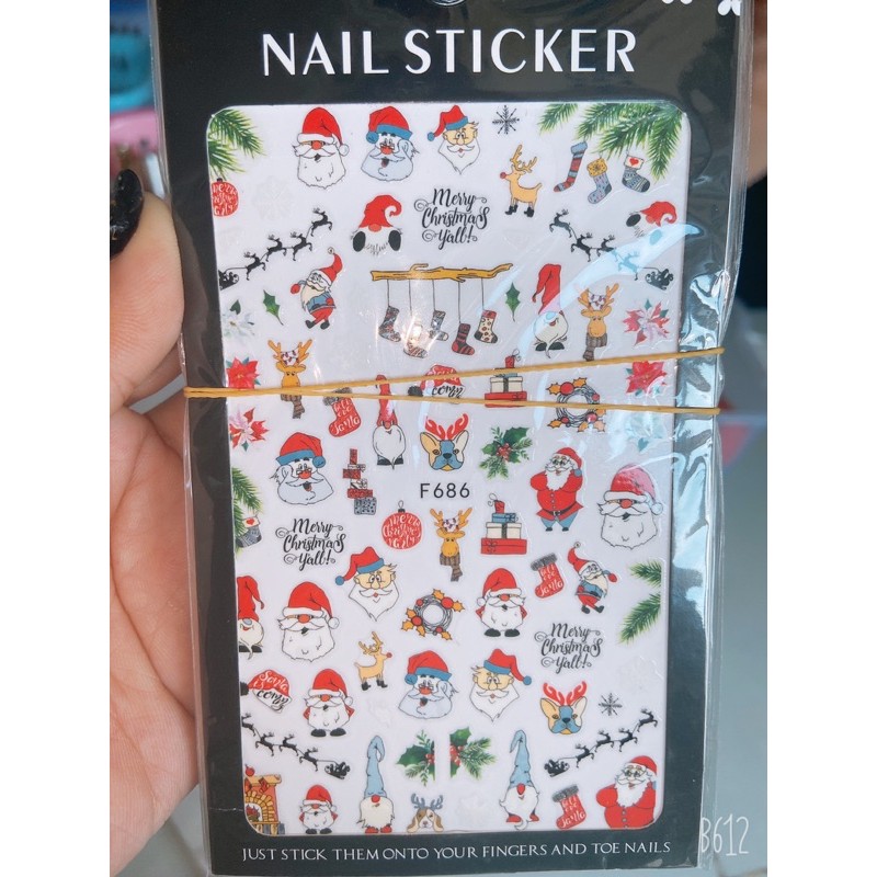 Sticker giáng sinh,noel nhiều mẫu