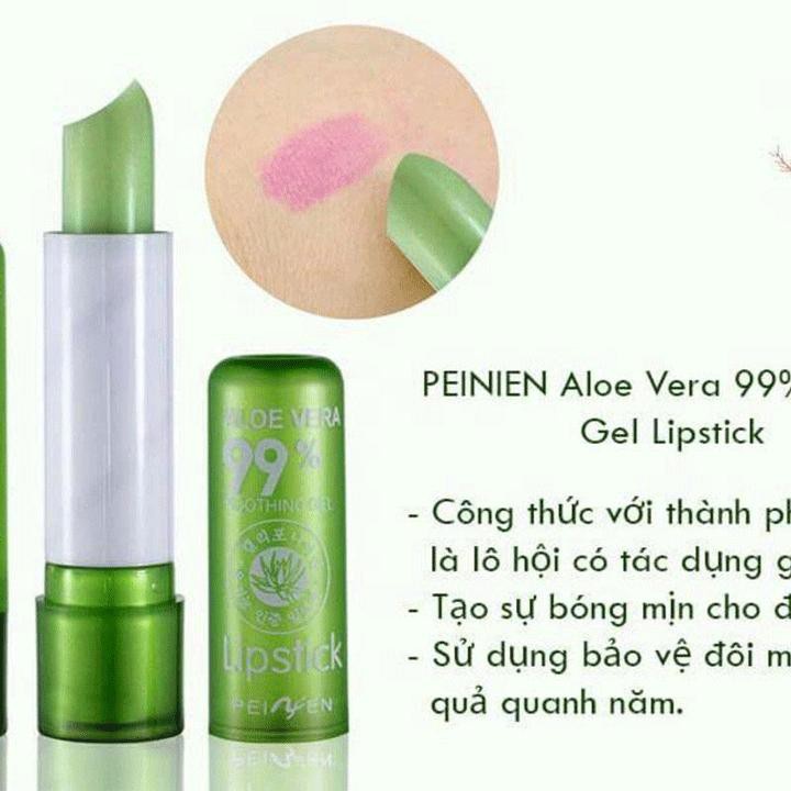 Son Môi Dưỡng Ẩm Cao Cấp Tinh Chất Nha Đam Giúp Môi Mềm Mịn Căng Bóng ALOE VERA