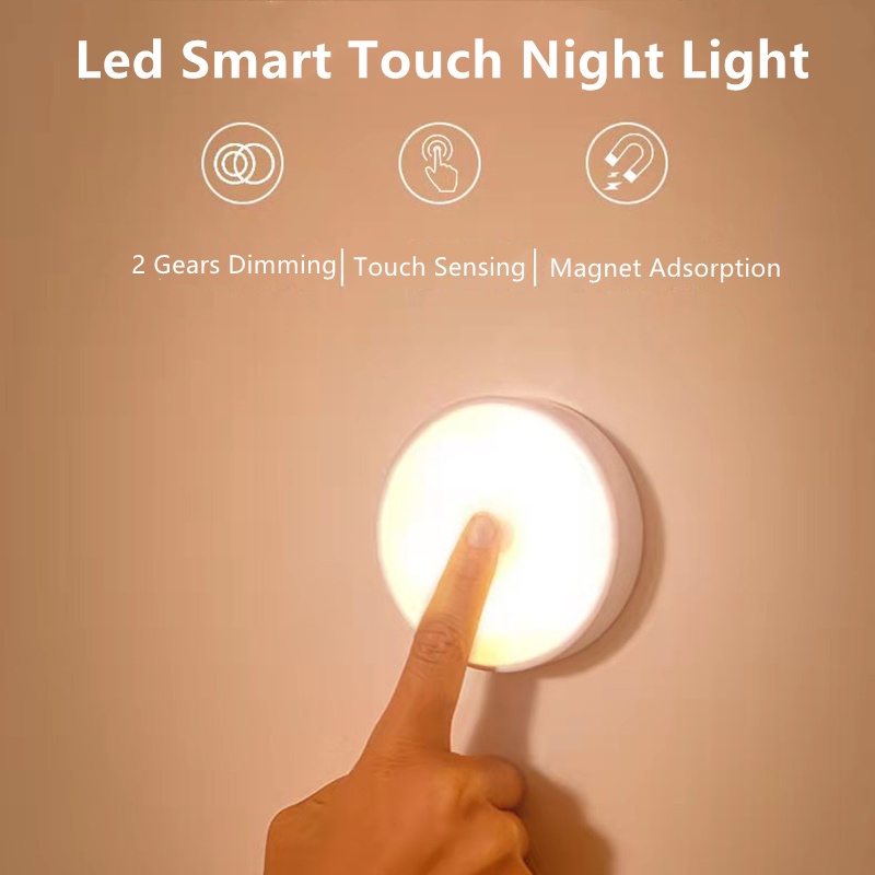Đèn led LICER gắn tủ có thể sạc lại nhiều lần cổng USB thích hợp làm đèn ngủ
