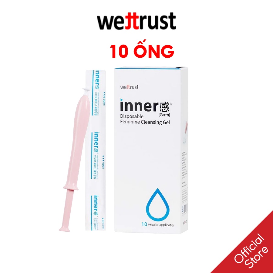 Innergel Vệ Sinh Vùng Kín Dạng Gel WETTRUST INNER GARM Disposable Feminine Cleansing Gel x 10 Ống [không hộp]