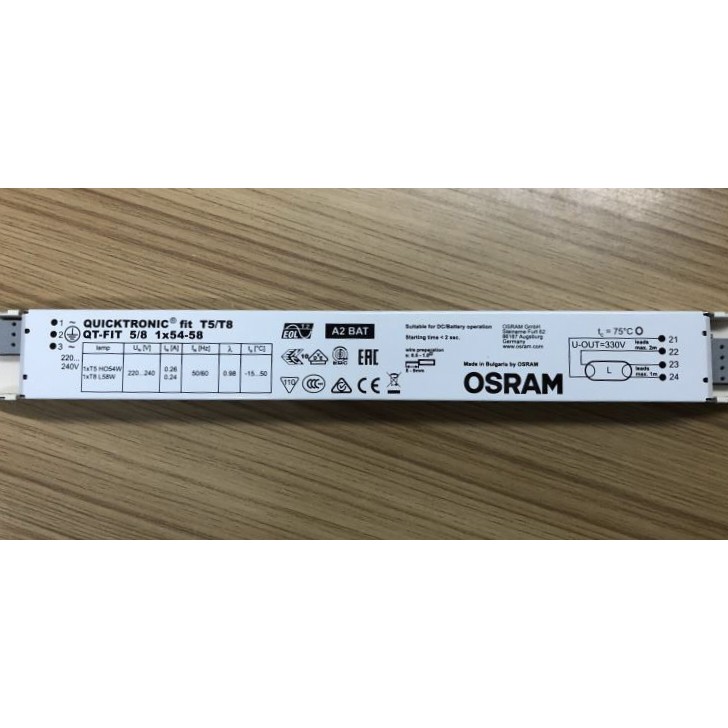 (SALE) Chấn lưu ballast cho bóng 55W OSRAM QT-FIT 5/8 1x54-58