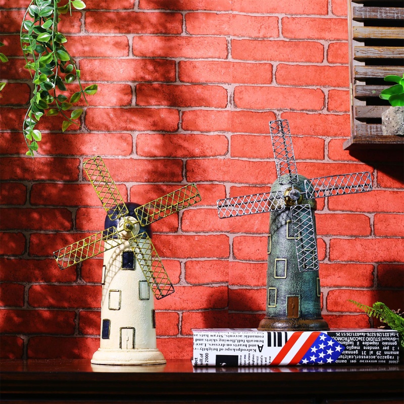 Mô Hình Cối Xay Gió Đồ Chơi Bằng Resin Di Động Giúp Rèn Luyện Trí Não Cho Bé