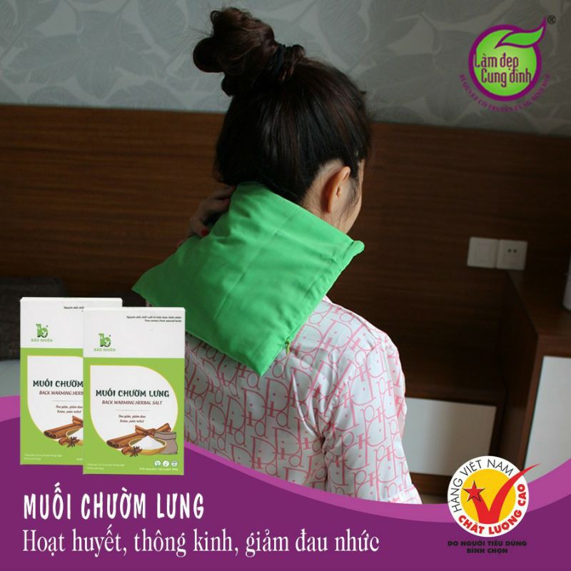 [850gr] Muối chườm lưng giúp giảm mỡ, giảm eo, thư giãn và giảm đau nhức cho Mẹ sau sinh - Bảo Nhiên (Việt Nam)