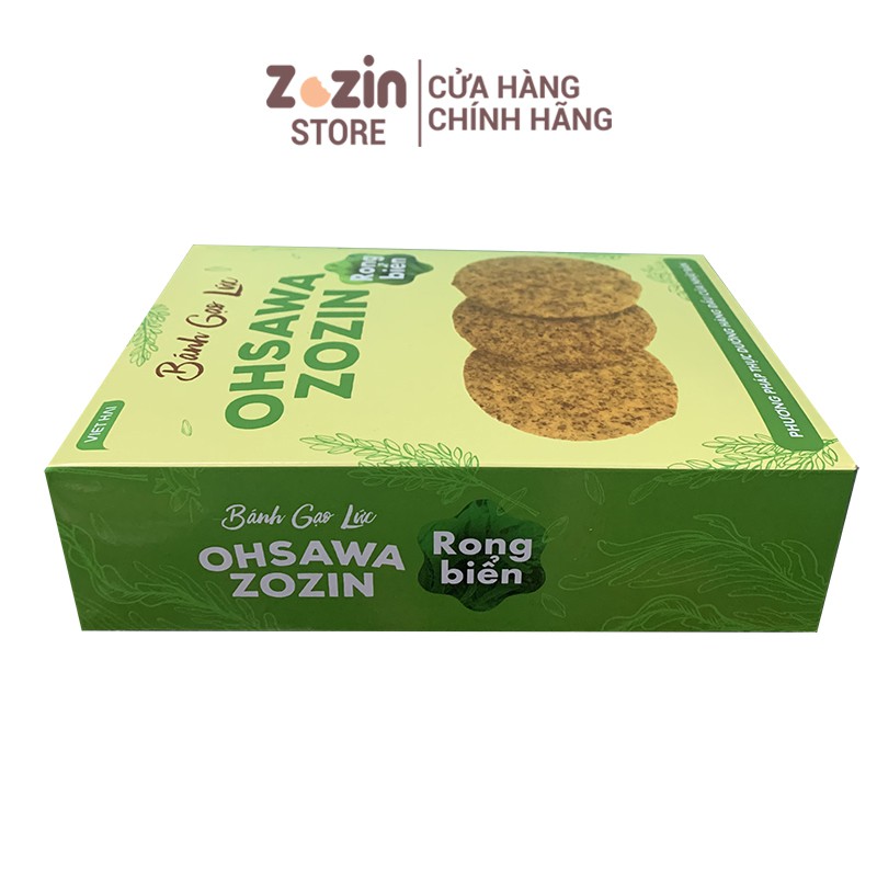 Bánh ăn kiêng gạo lức rong biển Zozin hộp 14 gói hỗ trợ người thừa cân, bánh quy chay rong biển gạo lứt, Zozinstore