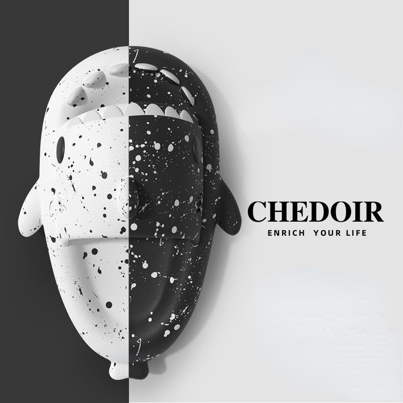 Dép Đi Trong Nhà & Ngoài Trời Chống Trượt Hình Cá Mập Thời Trang Mùa Hè Cho Cặ