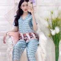 🎀ĐỒ BỘ LỤA SATIN LV CHÂN CÔ GÁI