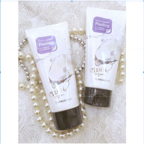 TẨY DA CHẾT  THE FACE SHOP Tẩy Da Chết Ngọc Trai - White Jewel PeelingThe Face Shop Smart Peeling 120ml