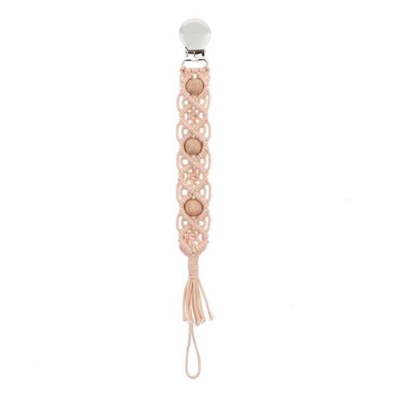 Dây đeo ti giả bằng cotton bện có kẹp tiện dụng dành cho bé sơ sinh