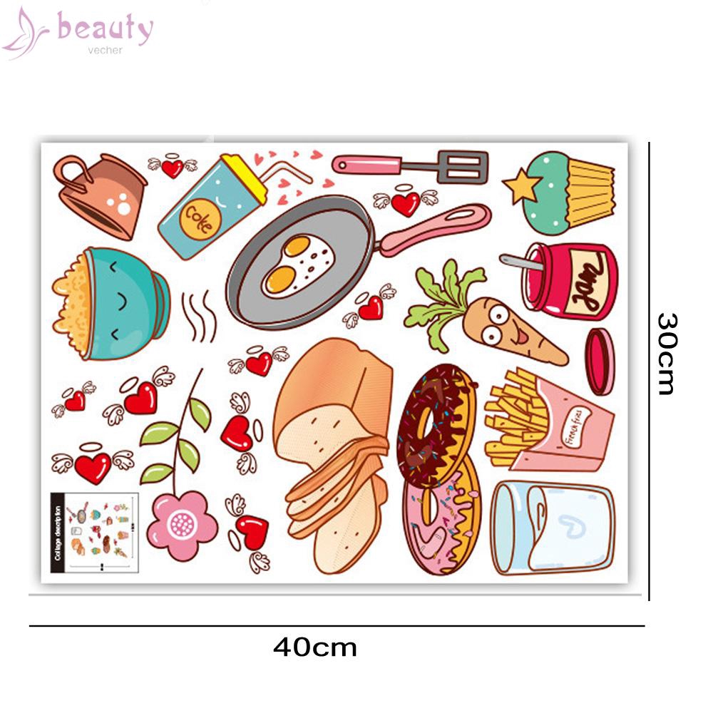 Nhãn dán tự dính dùng để trang trí chất liệu PVC không thấm nước độc đáo 40*30CM