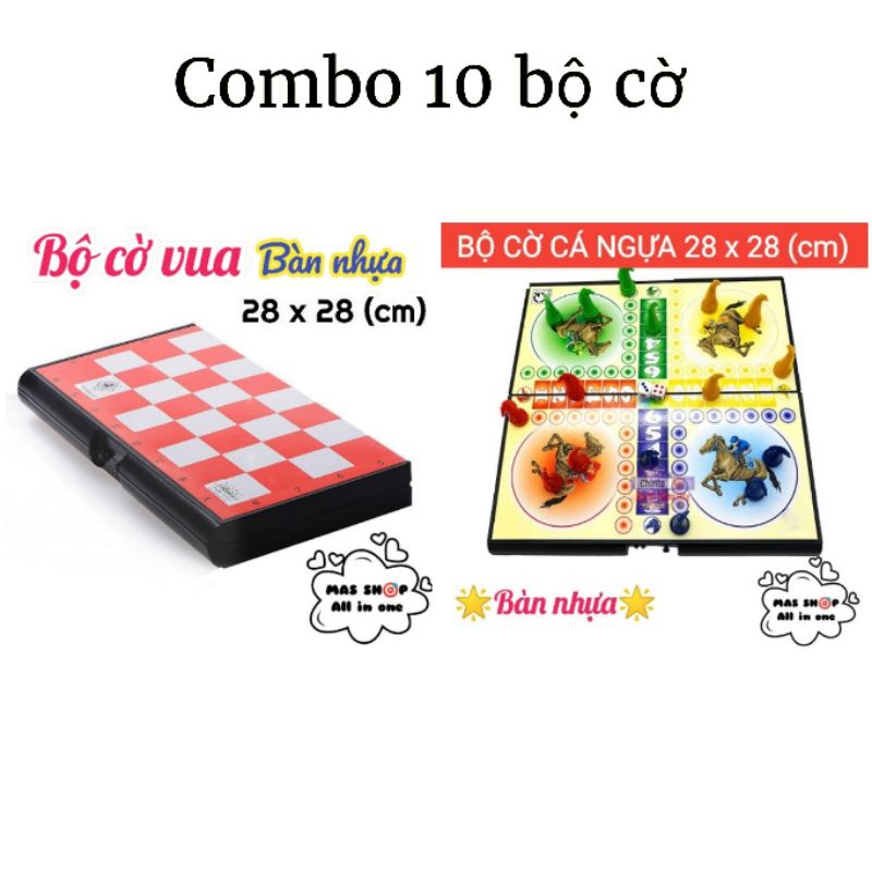 combo 10 bộ cờ