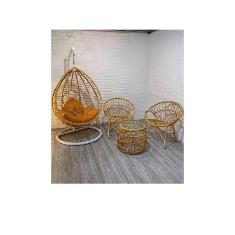 Xích đu giọt nước - xích đu mây nhựa cao cấp