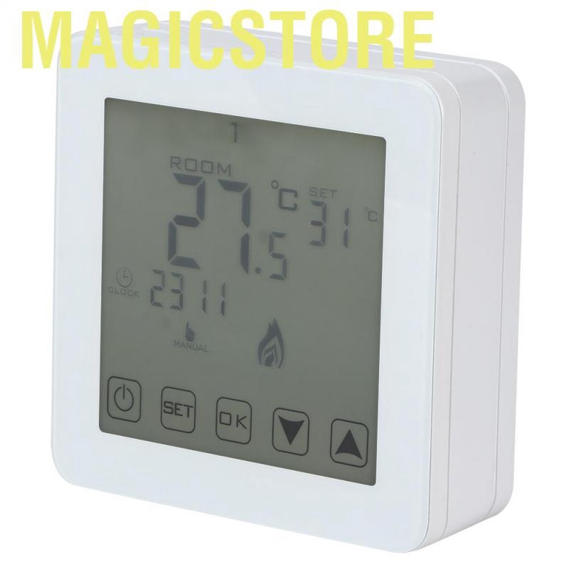 Magicstore Wall-mounted Programmable LCD Screen Digital Electric Heating Thermostat Room Temperature Controller
