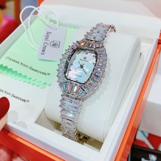 Đồng Hồ Nữ Royal Crown Đá Bạc Full Box