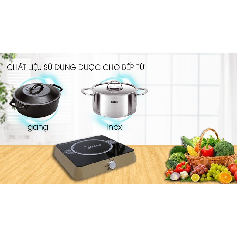 Bếp từ MIDEA MI-K1917EF kèm nồi