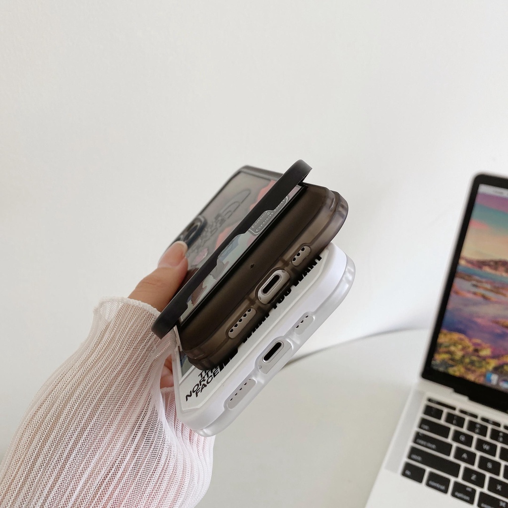 Ốp Điện Thoại Họa Tiết the north face Có Giá Đỡ Cho iphone 13 Pro Max i13 13pro 11 Pro Max i11 iX XS Max 7plus 8plus XR 12Pro 12 Pro Max