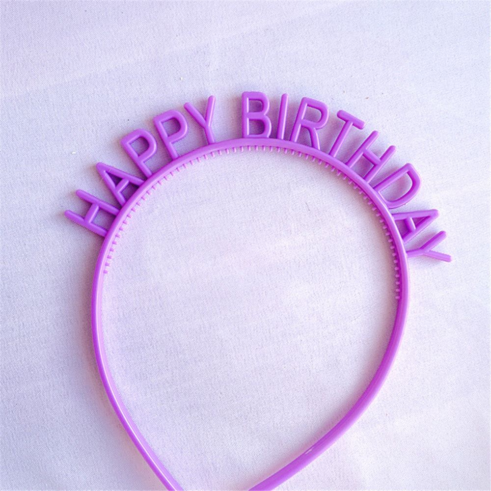 Băng đô hình chữ bằng nhựa màu sắc ngọt ngào