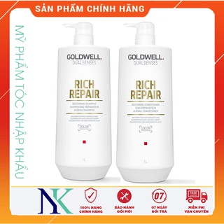Cặp gội xã Goldwell rich repair 1000ml chính hãng của công ty