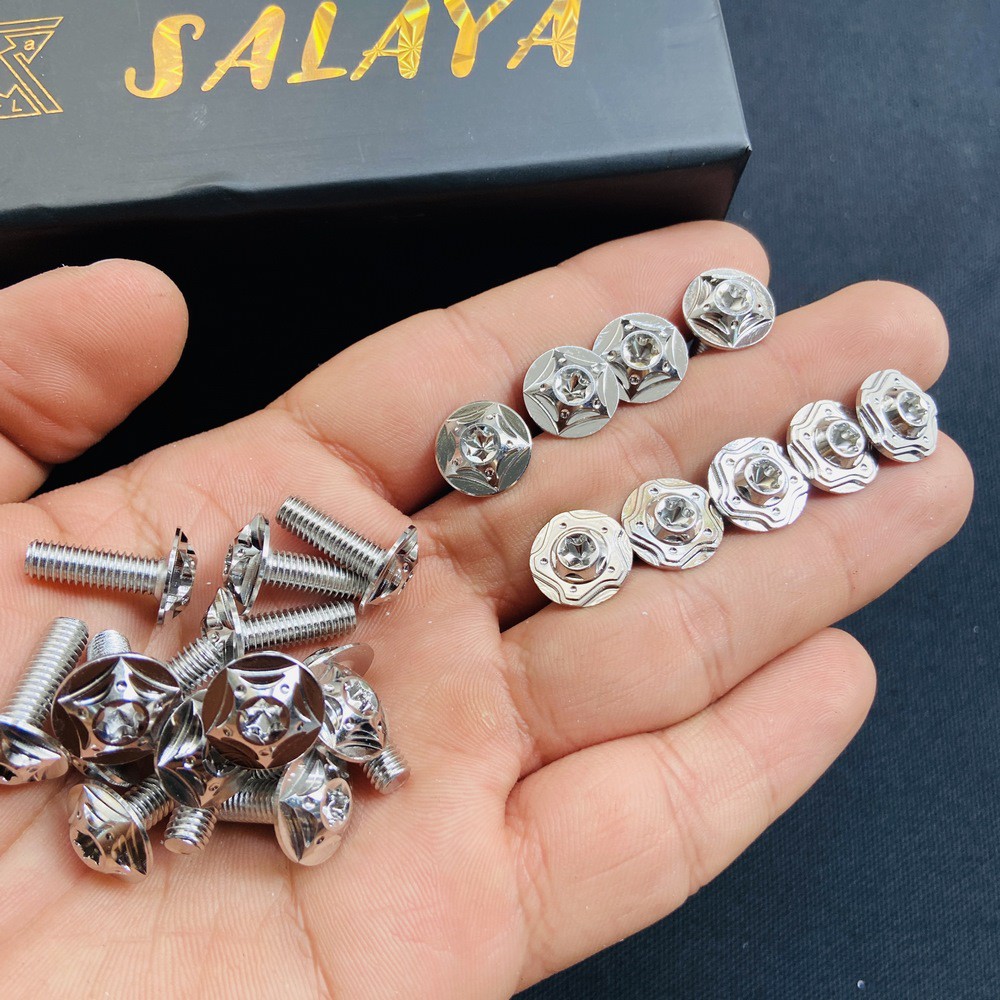 ỐC SALAYA 5LY15 RĂNG NHUYỄN BẮT ĐẦU ĐÈN, BỢ ĐỒNG HỒ, ỐP MÃO XE HONDA, YAMAHA