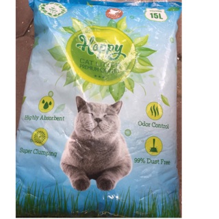 CÁT VỆ SINH CHO MÈO HAPPY CAT 15 LÍT