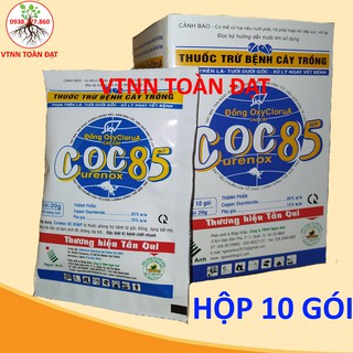 (1 HỘP) Thuốc Trừ Bệnh COC85 gói 20g, Thuốc Coc 85 trừ nấm bệnh và vi khuẩn cho cây trồng