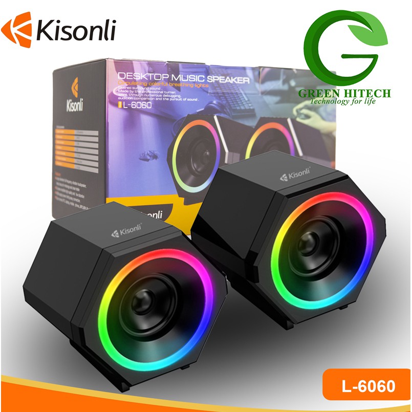 MẪU MỚI - Loa Kisonli 2.0 LED L-6060