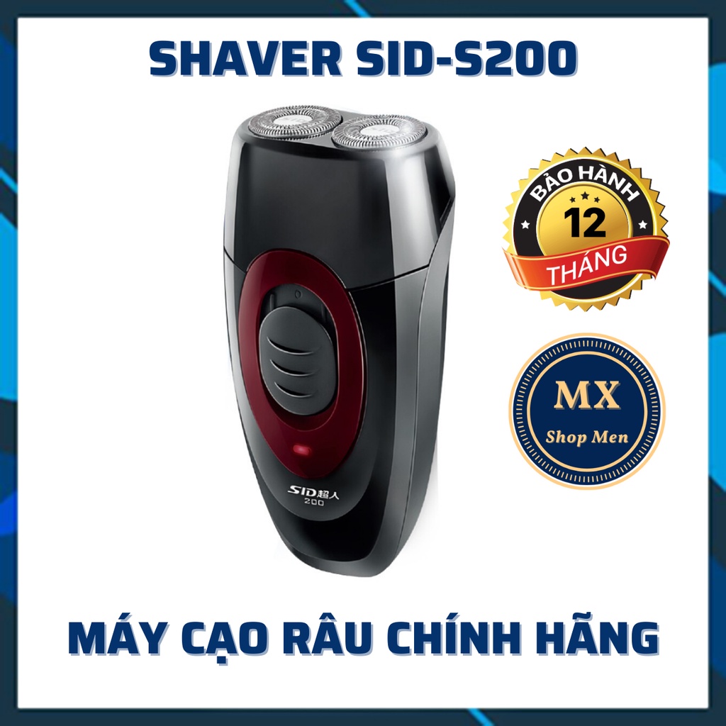 Máy cạo râu cao cấp Shaver SID-S200 cạo siêu nhanh, cạo râu đa năng chống kẹt râu thông minh (BH12 tháng)
