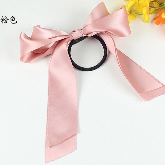 Dây buộc tóc đính nơ phong cách Hàn Quốc thời trang nữ dễ thương