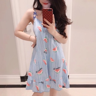 Váy ngủ hai dây dễ thương