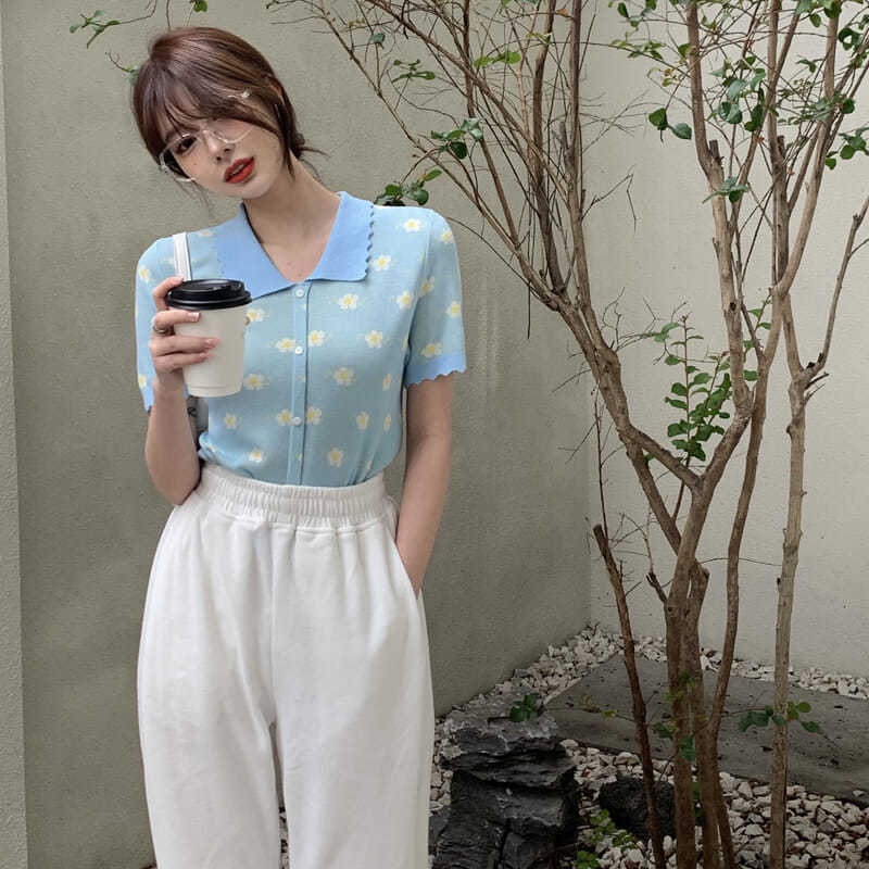 Áo Thun POLO Dệt Kim Tay Ngắn Phong Cách Thời Trang Mùa Hè Mới Dành Cho Nữ