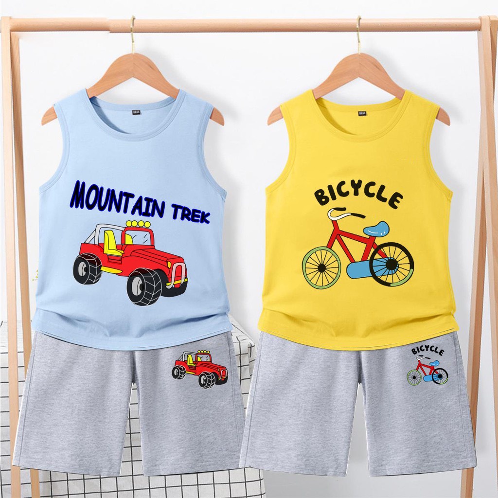 [MẪU MỚI] BỘ QUẦN ÁO BA LỖ IN HÌNH Ô TÔ CHẤT COTTON MỀM MÁT SIÊU DỄ THƯƠNG CHO BÉ 8-24KG. VIDEO THẬT. XƯỞNG MAY BIBO