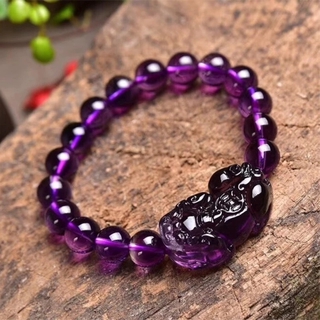 Vòng tay đá obsidian pixiu may mắn quyến rũ cho cặp đôi