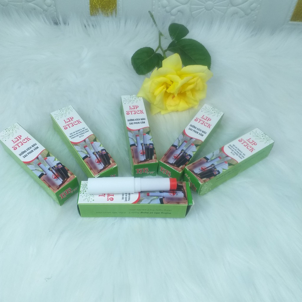 Son dưỡng môi sau xăm LIPSTICK,dưỡng kích màu môi sau xăm dạng thỏi 5g