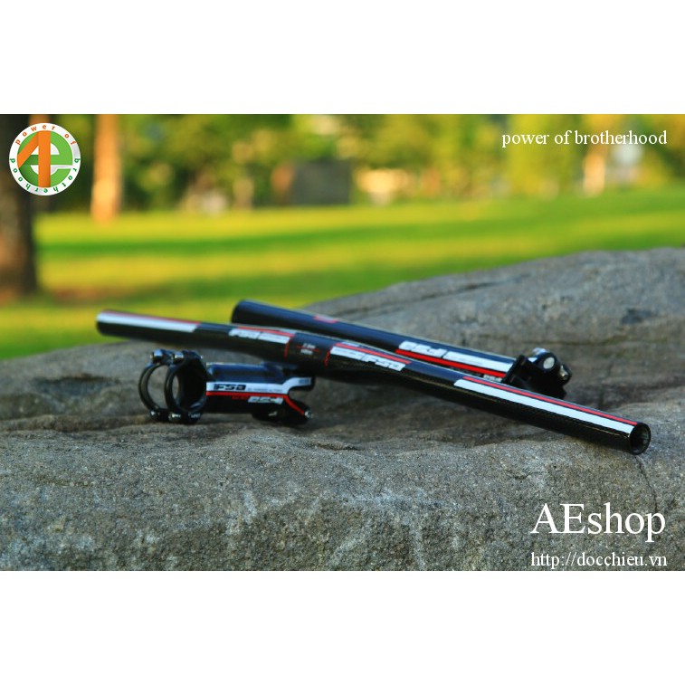 Bộ Ghi Đông Pô Tăng Cọc Yên Sợi Carbon Cho MTB