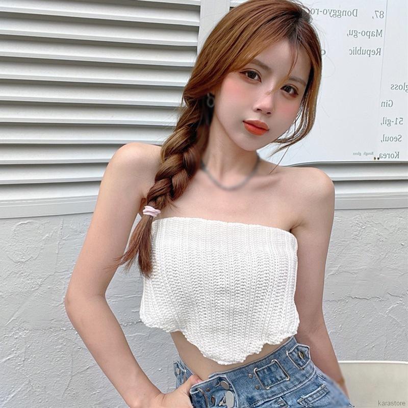 Áo Hai Dây Dệt Kim Thiết Kế Hở Lưng Quyến Rũ Cho Nữ | BigBuy360 - bigbuy360.vn