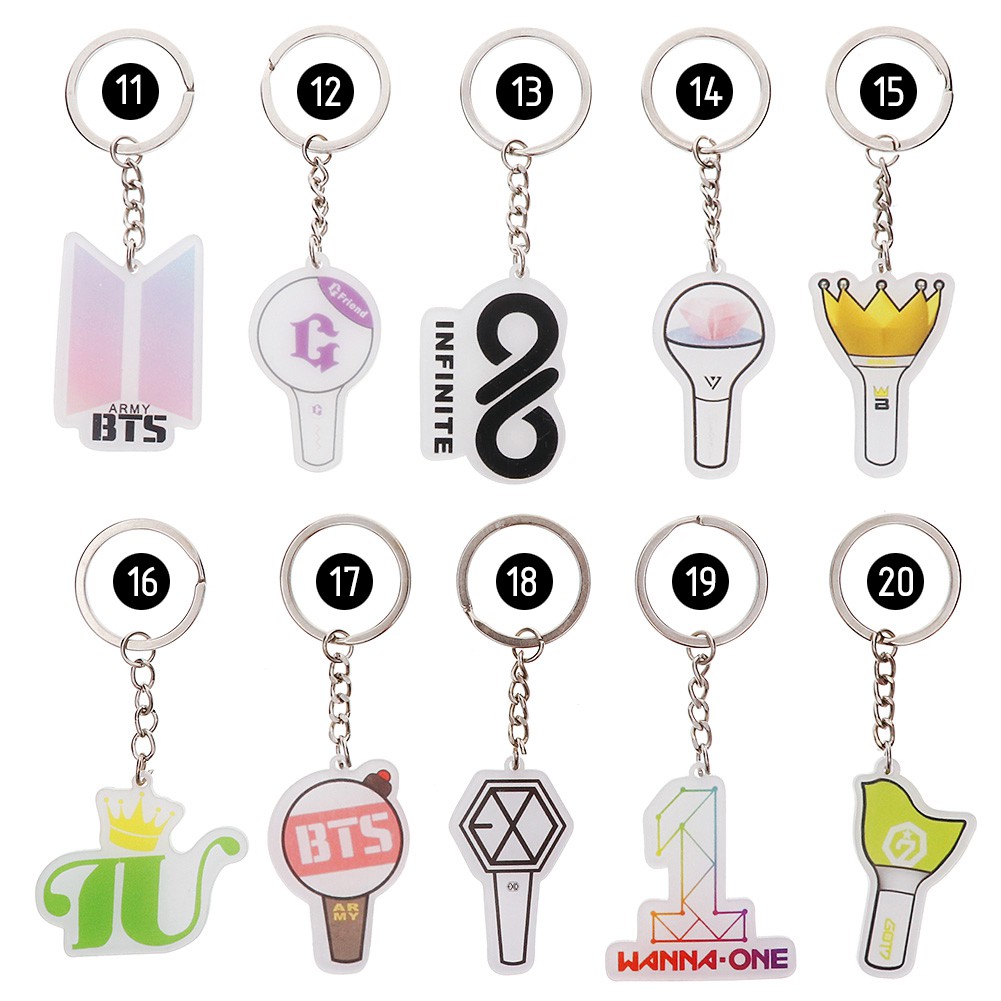 Móc khóa xinh xắn dành cho fan hâm mộ nhóm nhạc Hàn Quốc EXO