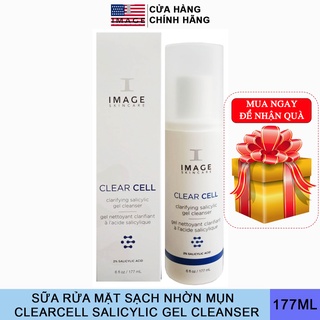 Gel Rửa Mặt Sạch Nhờn IMAGE Skincare CLEAR CELL Salicylic Gel Cleanser 177ml