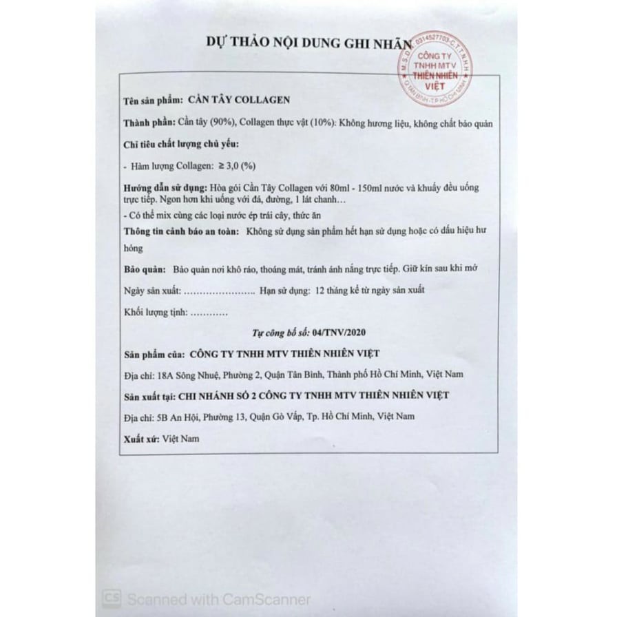 Cần Tây Collagen (Hộp 30 gói) | BigBuy360 - bigbuy360.vn