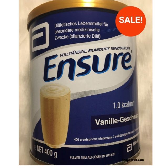 Sữa Ensure Đức 400g Nội Địa | Hàng Xách Tay Chính Hãng