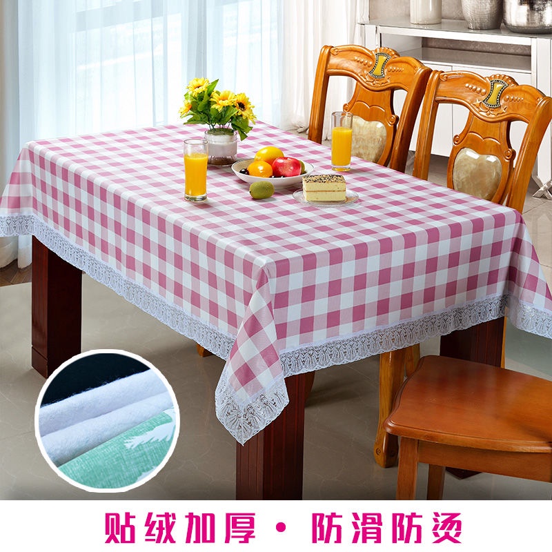 Khăn Trải Bàn Vải Nhung Dày Chống Trượt Thời Trang