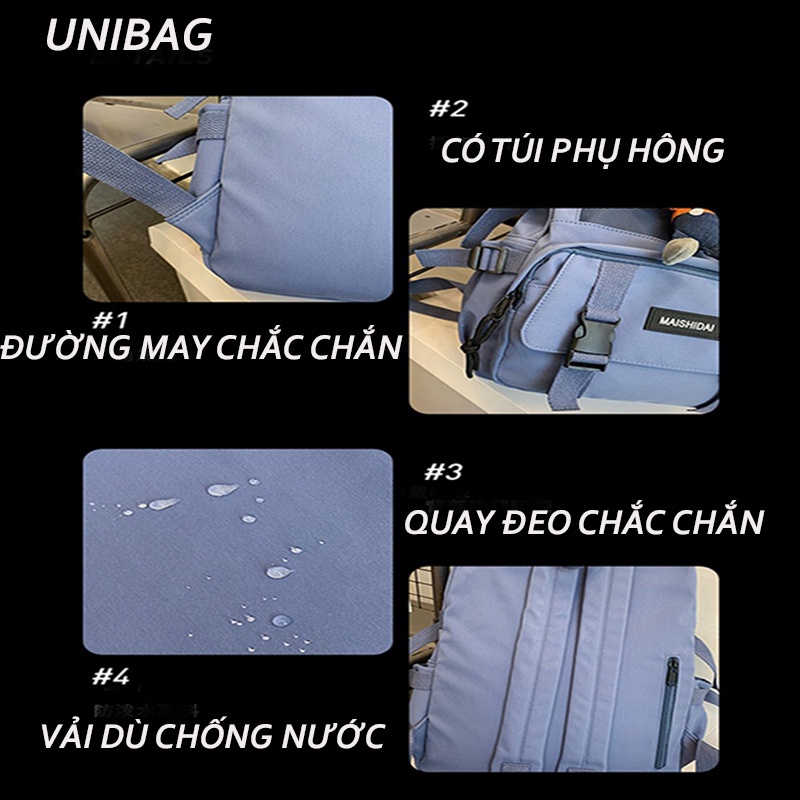 Balo đi học nam,nữ thời trang hàn quốc unisex đi học đi đi du lịch chống thấm cao cấp HAZIN BL 615