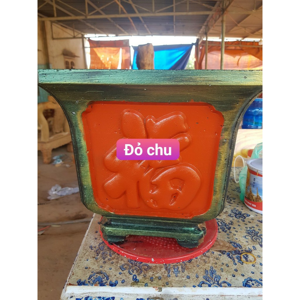 Sơn chậu kiểng hệ nước ngoài trời Dolphin lon 1kg - Tặng kèm cọ